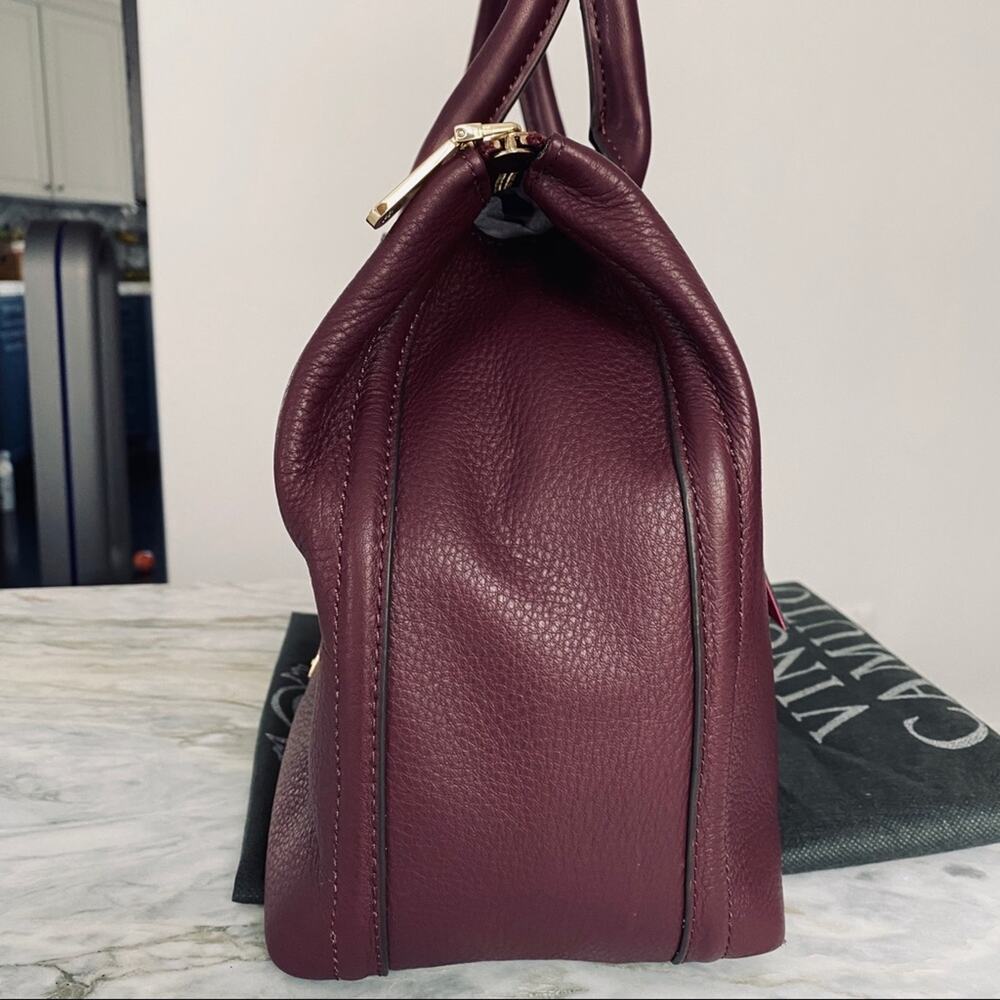 VINCE CAMUTO Jess Satchel in Burgundy - Picture 5 of 9